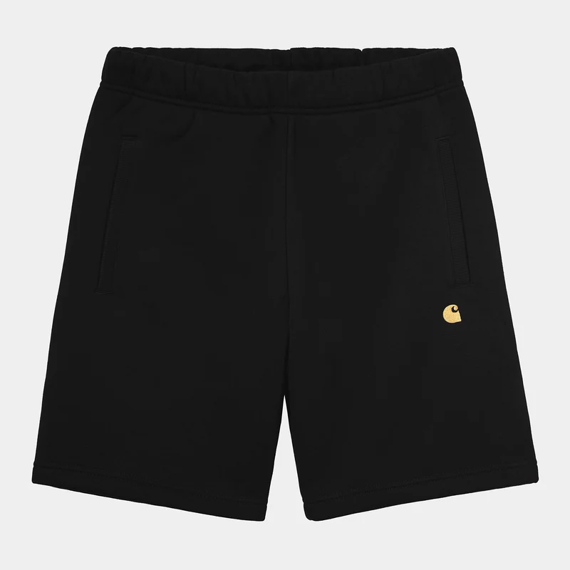 Carhartt WIP Herren Chase Sweat Short – Schwarz