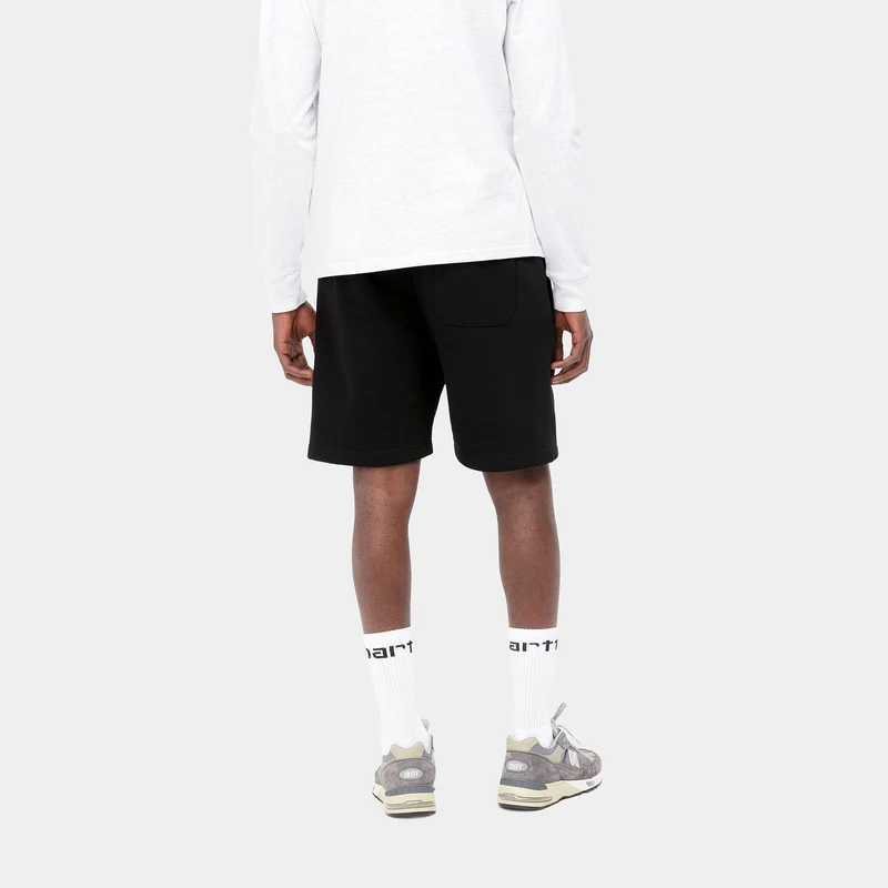 Carhartt WIP Herren Chase Sweat Short – Schwarz