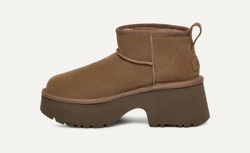 UGG Klassische Ultra Mini New Heights Stiefel für Damen - Hickory