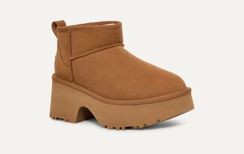 UGG Classic Ultra Mini New Heights Stiefel für Damen - Kastanie