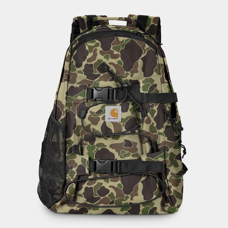 Carhartt WIP Herren Kickflip Rucksack – Tarnmuster in Entengrün