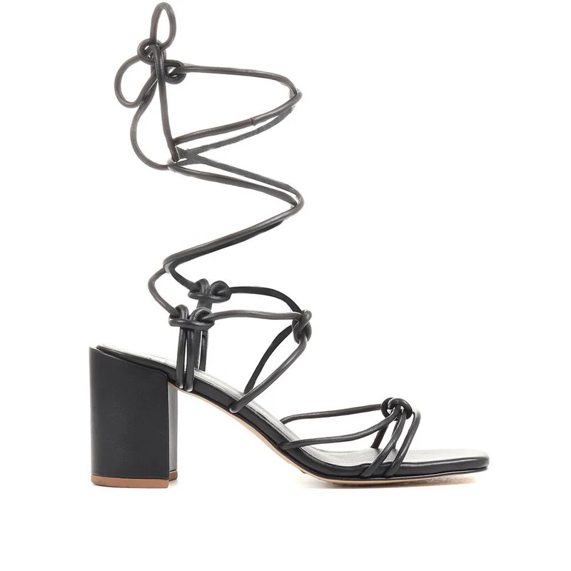 Liezel Gladiator Roped Heels - LIEZEL / 323 702 - Black