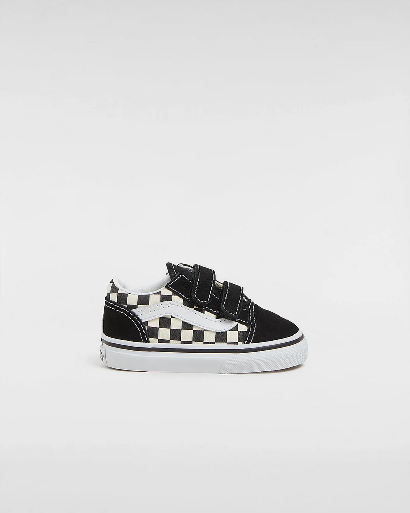 VANS Kleinkinder Old Skool V Primary Check Sneakers - Schwarz