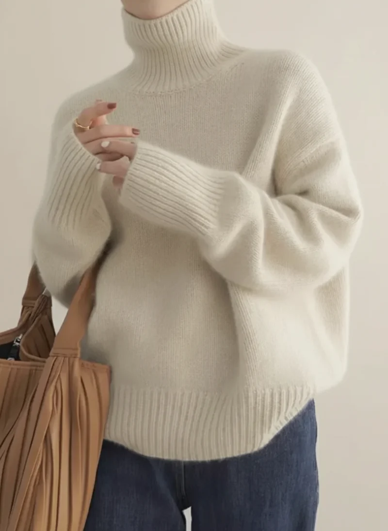 Charlotte | Luxuriöser Und Warmer Rollkragenpullover Für Damen