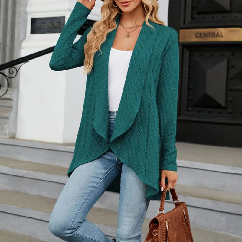 Sophia | Elegante Lange Strickjacke Für Damen