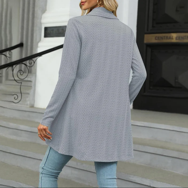 Sophia | Elegante Lange Strickjacke Für Damen