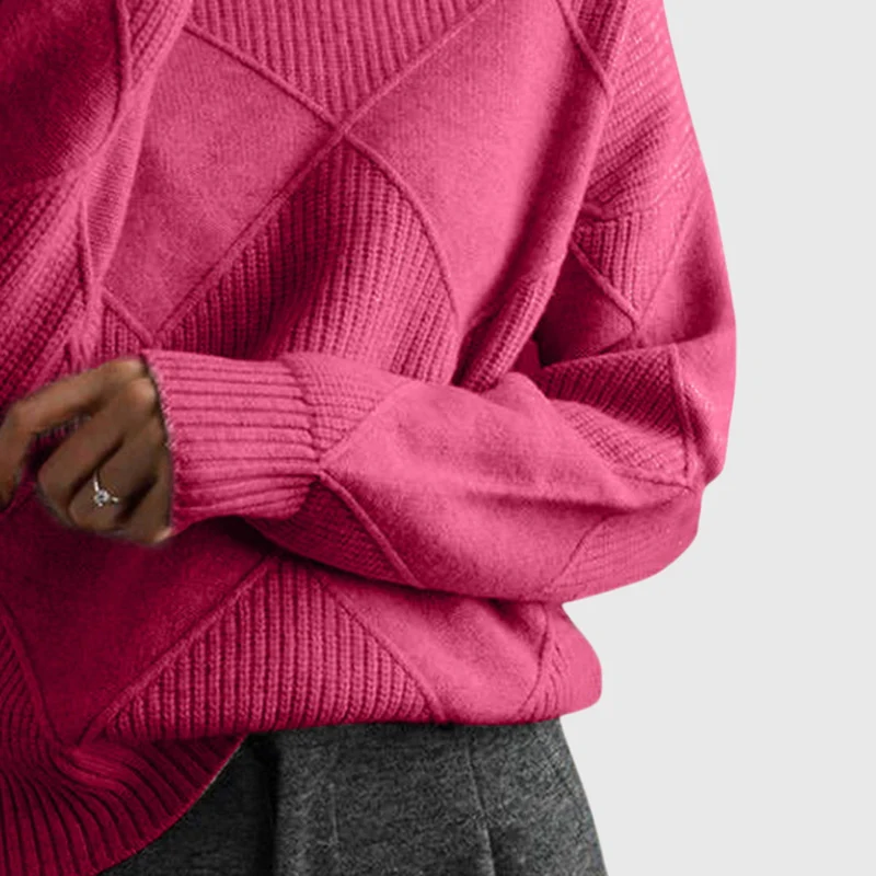 Hannah | Moderner Und Eleganter Rollkragenpullover Für Damen