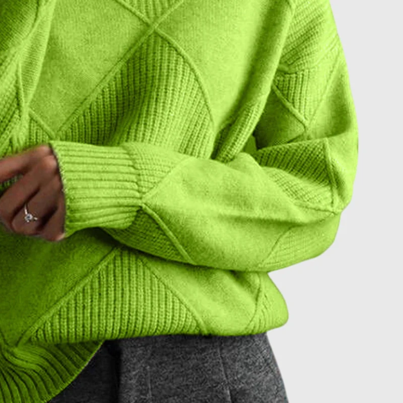 Hannah | Moderner Und Eleganter Rollkragenpullover Für Damen