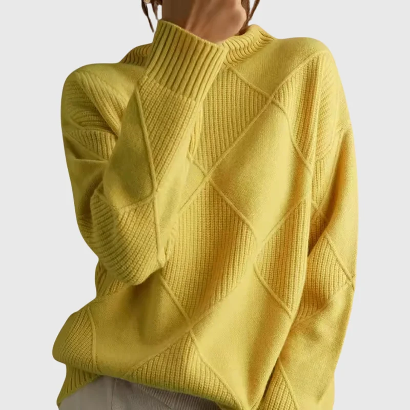 Hannah | Moderner Und Eleganter Rollkragenpullover Für Damen