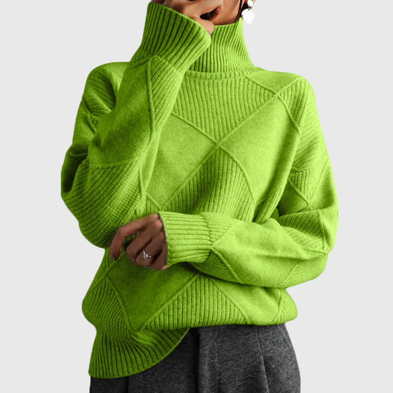 Hannah | Moderner Und Eleganter Rollkragenpullover Für Damen