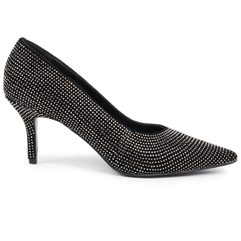Yanna Embellished Court Shoes - YANNA / 326 319 - Pewter