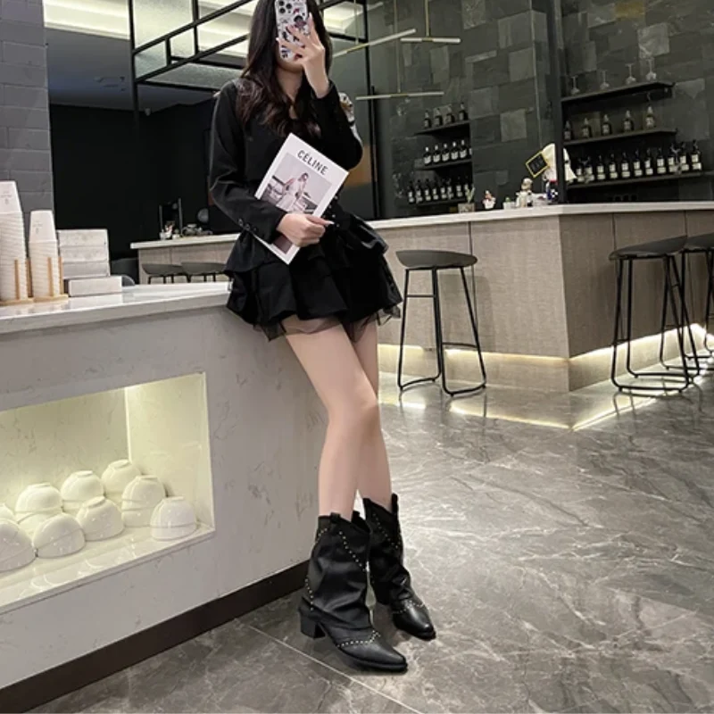 Valentina | Markante Western-Stiefel Mit Nieten Für Damen