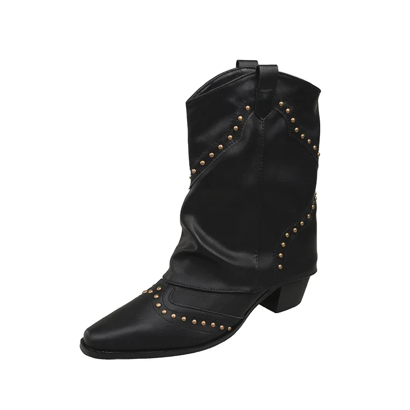 Valentina | Markante Western-Stiefel Mit Nieten Für Damen