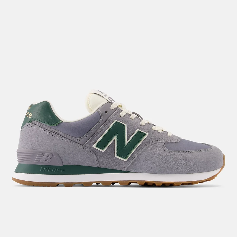New Balance Herren 574 Fashion Trainer - Grau / Grün