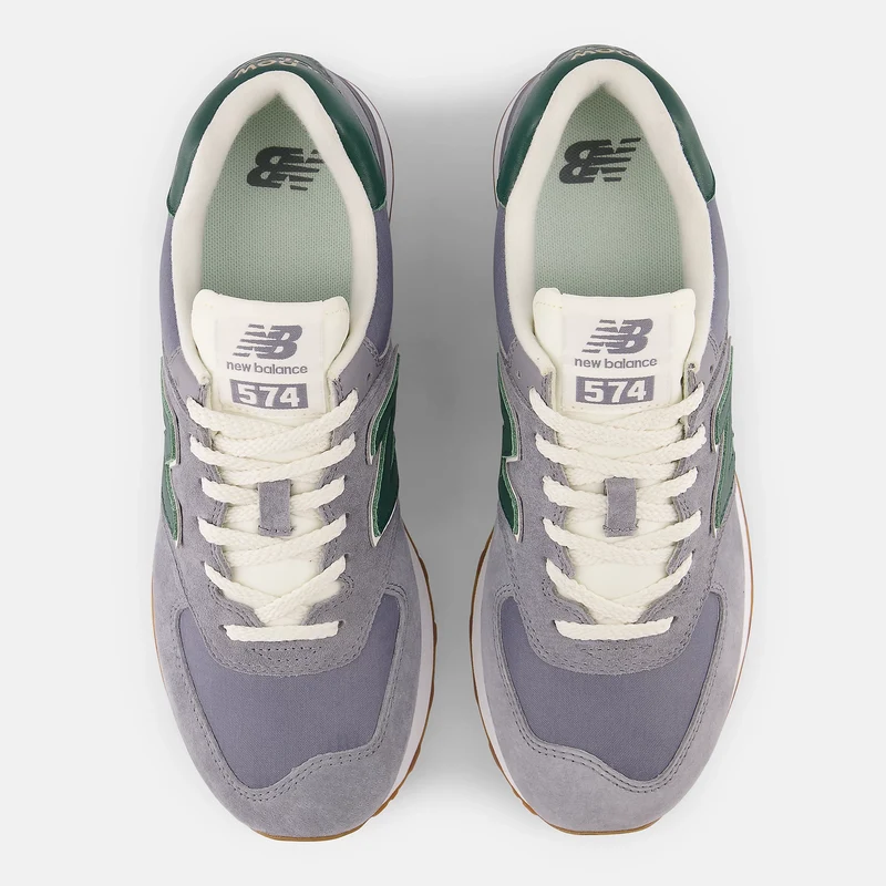 New Balance Herren 574 Fashion Trainer - Grau / Grün