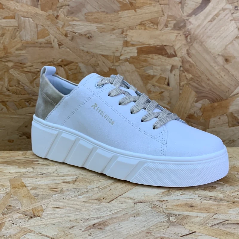 Rieker Damen Revolution Fashion Trainer – Weiß