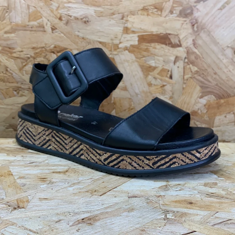Rieker Damen Revolution Fashion Sandale – Schwarz