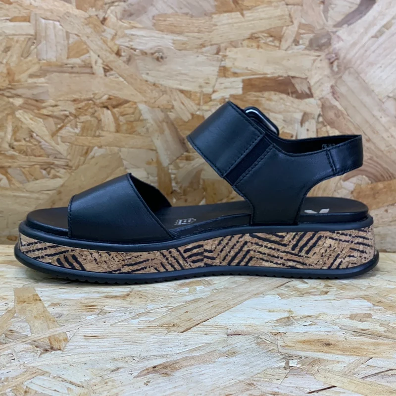 Rieker Damen Revolution Fashion Sandale – Schwarz