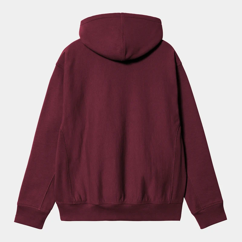 Carhartt WIP Herren American Script Hoodie - Malbec