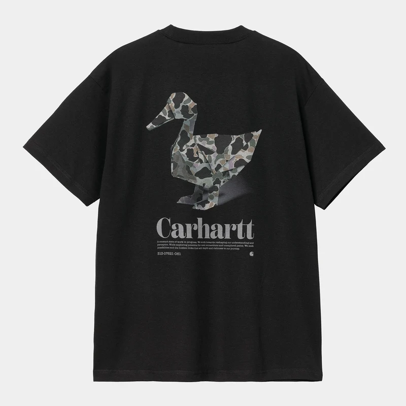 Carhartt WIP Herren Fold Duck T-Shirt - Schwarz