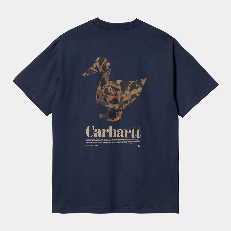 Carhartt WIP Fold Duck T-Shirt für Herren - Air Force Blau