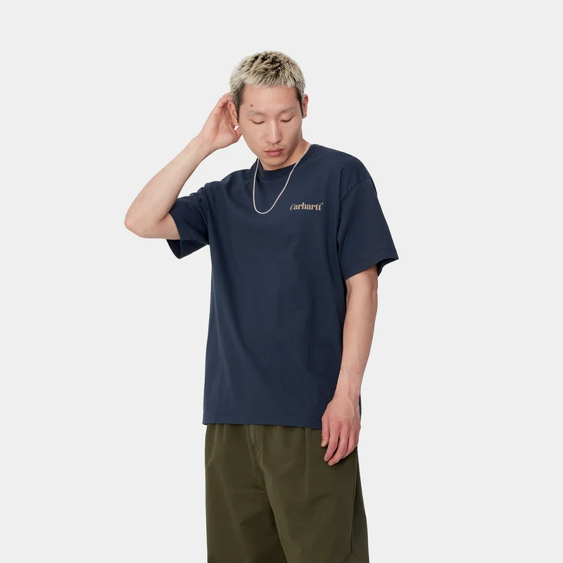 Carhartt WIP Fold Duck T-Shirt für Herren - Air Force Blau