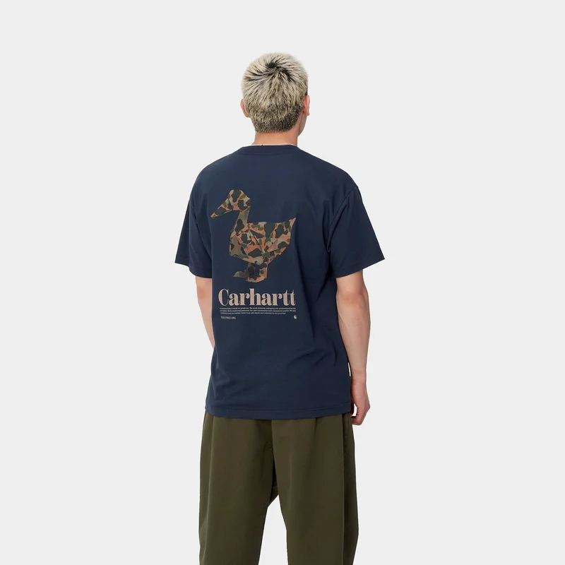 Carhartt WIP Fold Duck T-Shirt für Herren - Air Force Blau