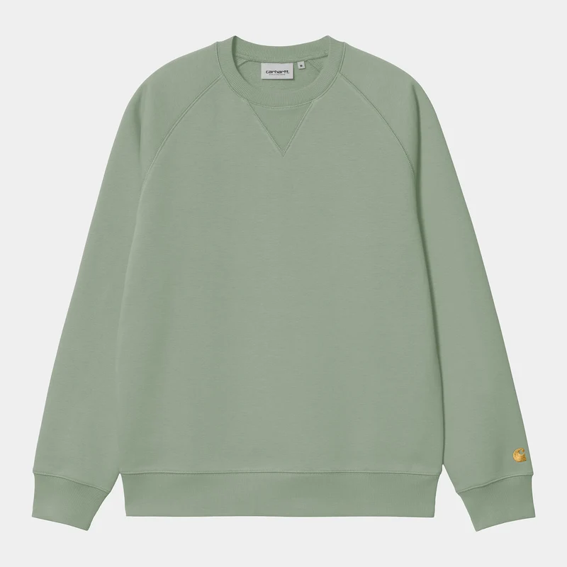 Carhartt WIP Herren Chase Sweat Top - Frosted Green