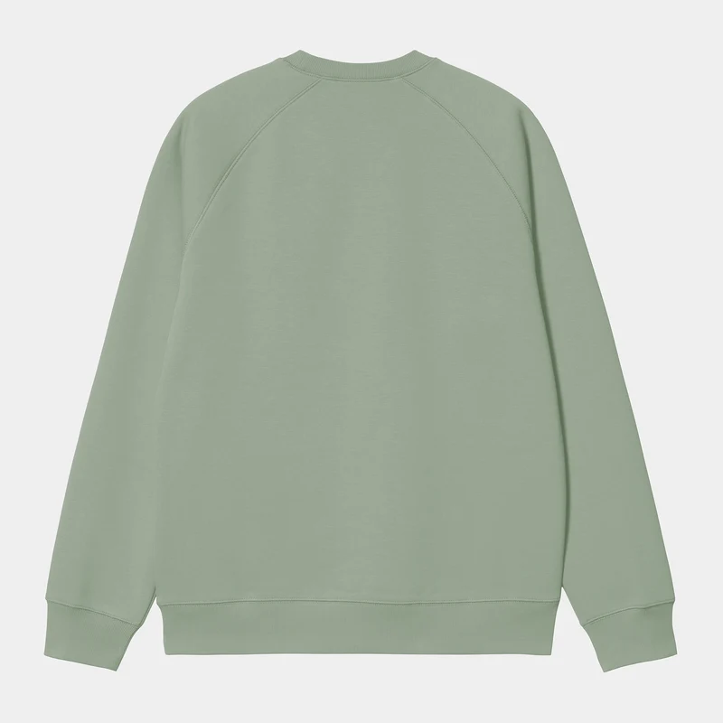 Carhartt WIP Herren Chase Sweat Top - Frosted Green