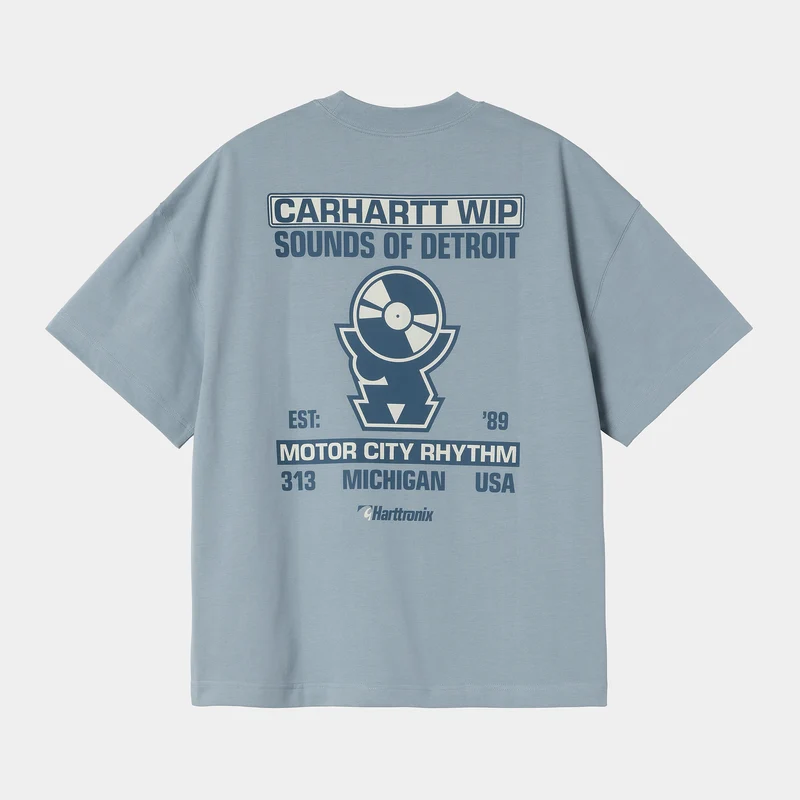 Carhartt WIP Herren Harttronix T-Shirt – Frosted Blue