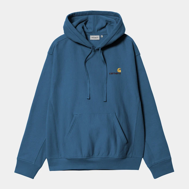 Carhartt WIP Herren American Script Hoodie - Sodalite