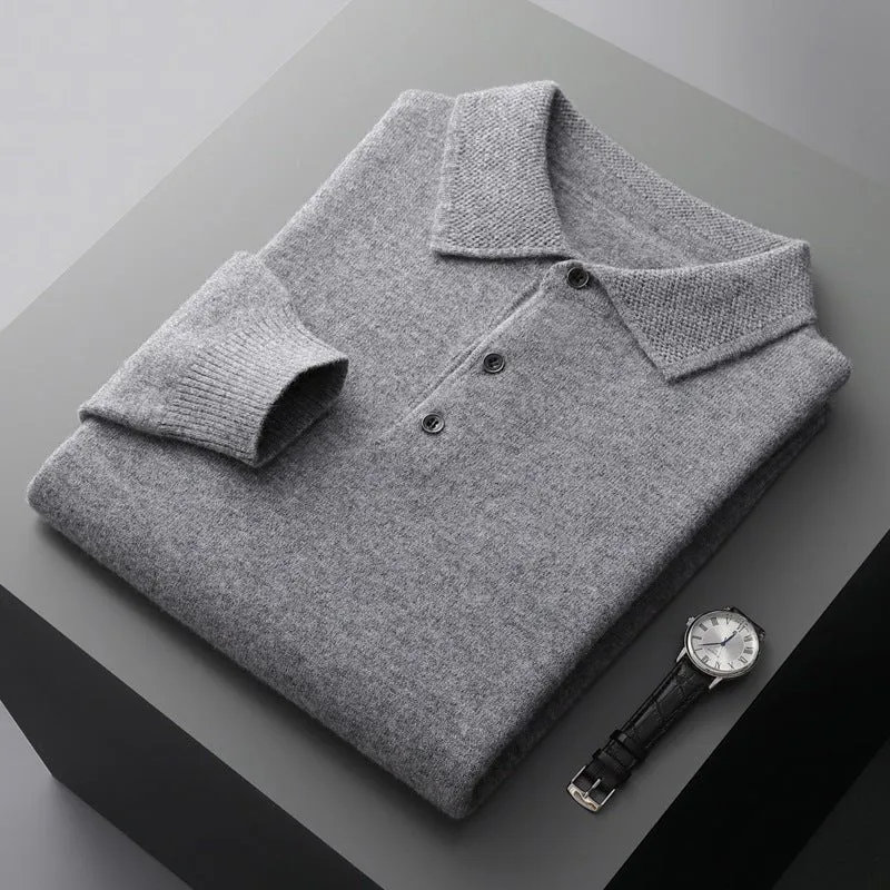 Ethan | Eleganter Strick-Polo Pullover Für Herren Mit Zeitlosem Stil