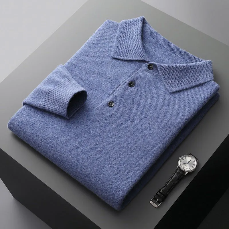 Ethan | Eleganter Strick-Polo Pullover Für Herren Mit Zeitlosem Stil