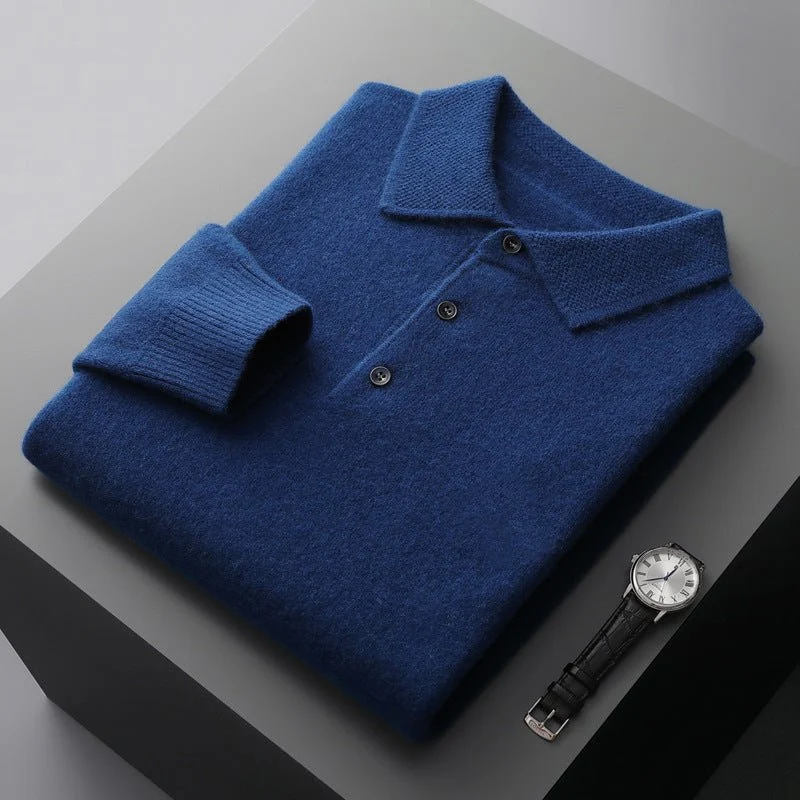 Ethan | Eleganter Strick-Polo Pullover Für Herren Mit Zeitlosem Stil