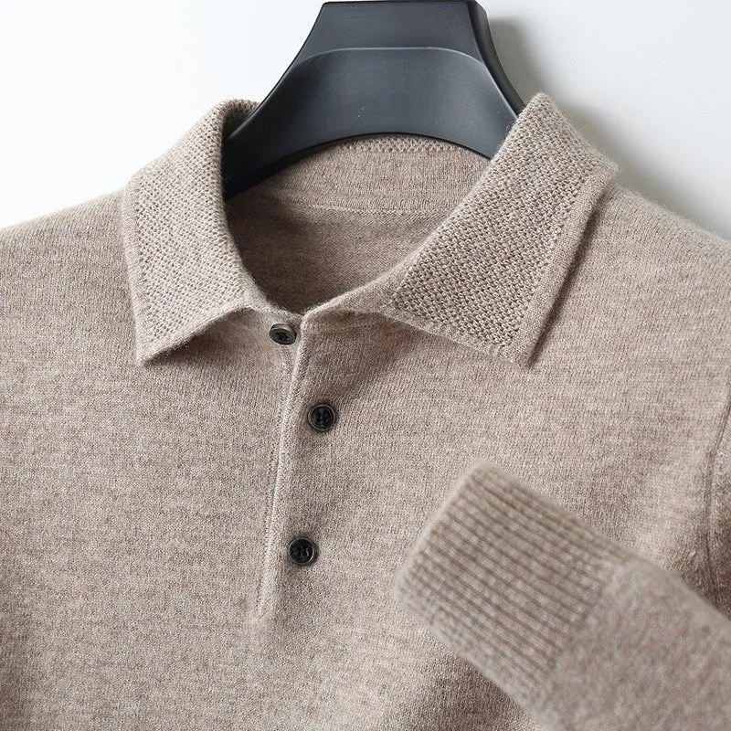 Ethan | Eleganter Strick-Polo Pullover Für Herren Mit Zeitlosem Stil