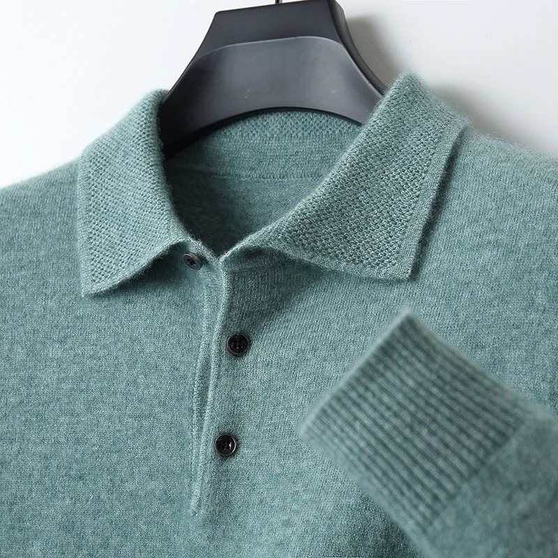 Ethan | Eleganter Strick-Polo Pullover Für Herren Mit Zeitlosem Stil