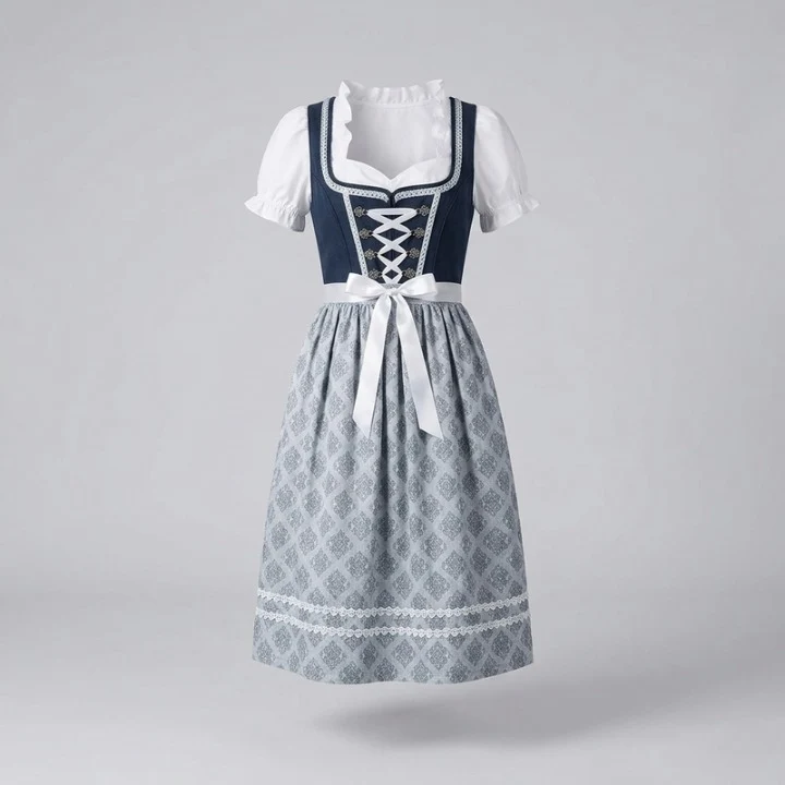 Kristin | Oktoberfest Dirndl Kleid Mit Romantischen Rüschendetails