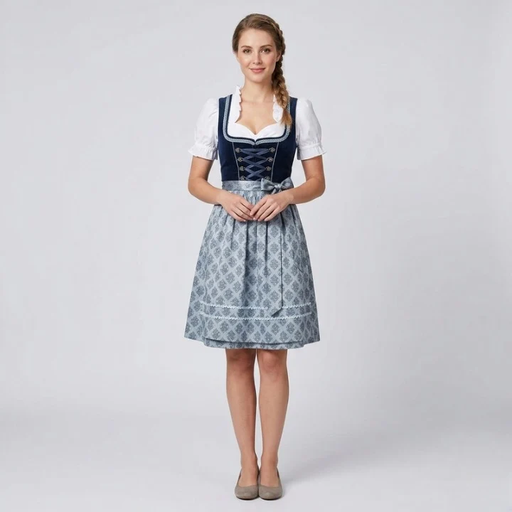 Kristin | Oktoberfest Dirndl Kleid Mit Romantischen Rüschendetails