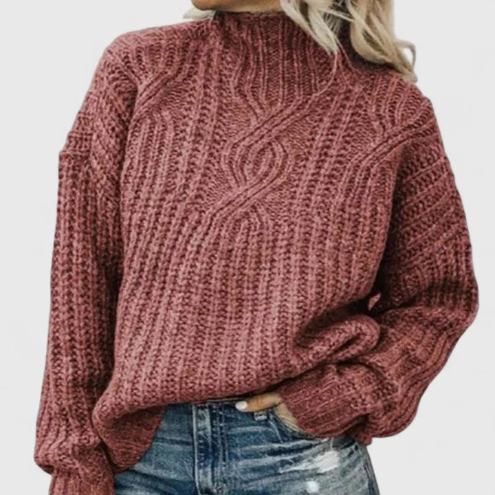 Isabella | Gemütlicher Und Stilvoller Zopfstrickpullover Für Damen