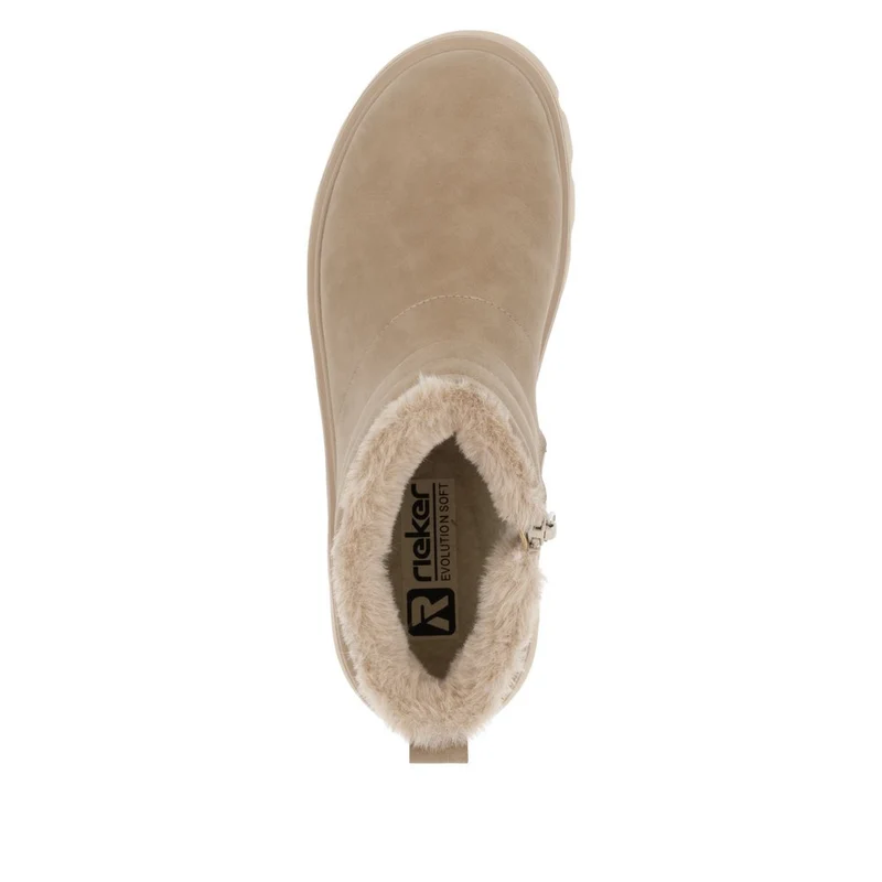 Rieker Damen Stiefelette Evolution mit Fleecefutter - Beige