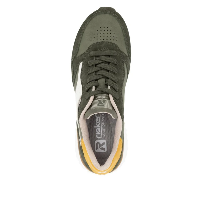 Rieker Damen-Sneakers „Evolution“ aus Leder - Grün