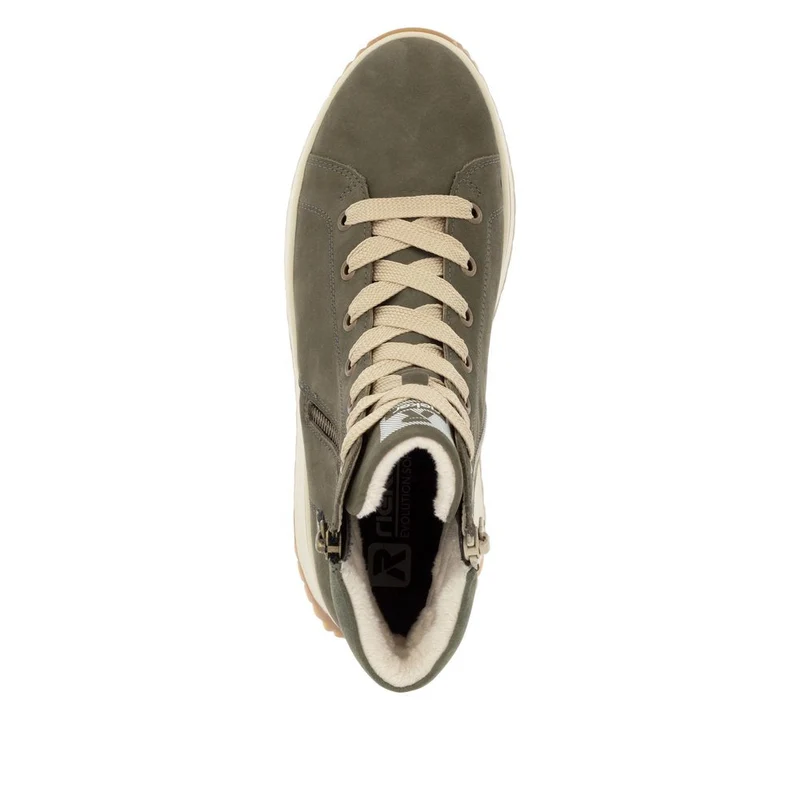 Rieker Damen Revolution Leather Sport Lederstiefelette - Grün