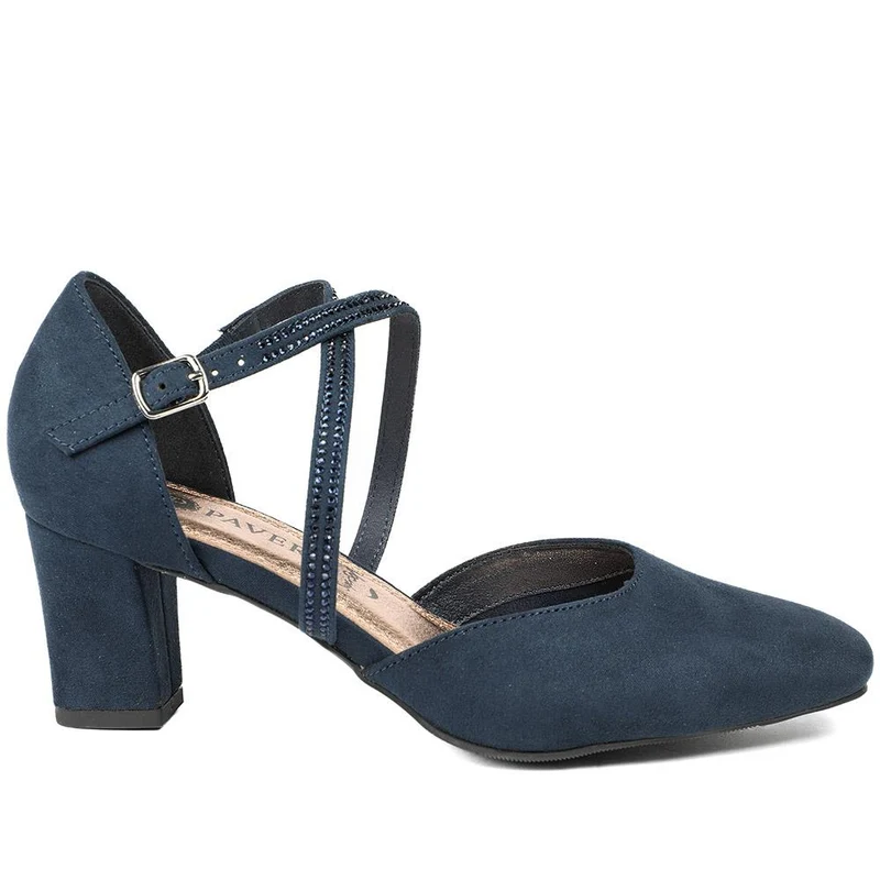 Closed-Toe Block Heels - PLAN40011 / 326 163 - Navy