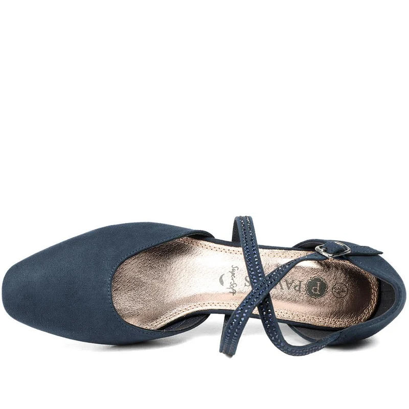 Closed-Toe Block Heels - PLAN40011 / 326 163 - Navy