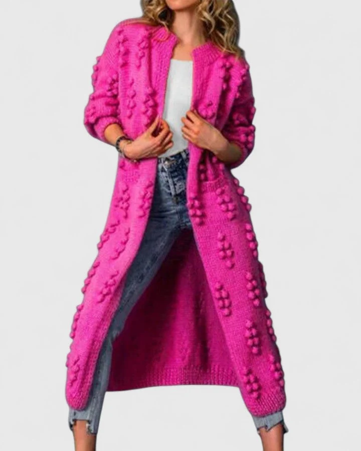 Victoria | Lässige Strickjacke Mit Taschen Für Damen