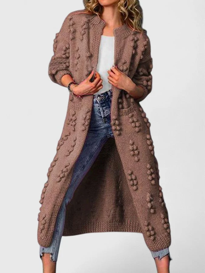 Victoria | Lässige Strickjacke Mit Taschen Für Damen