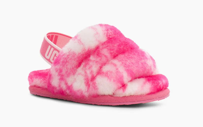 UGG Fluff Yeah Murmelrutsche für Kleinkinder - Rosa Rose / Muschelrosa