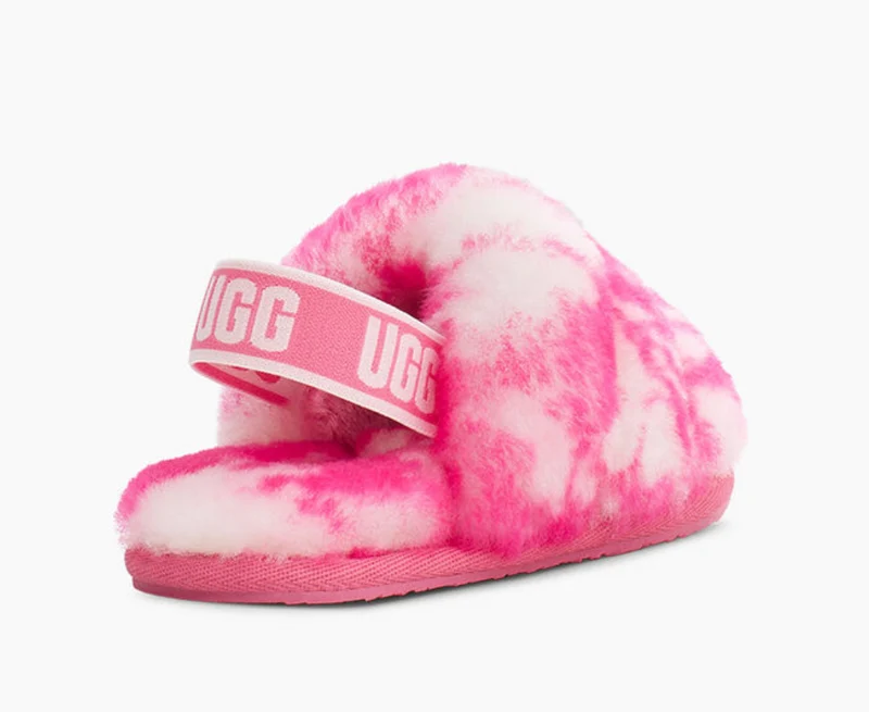 UGG Fluff Yeah Murmelrutsche für Kleinkinder - Rosa Rose / Muschelrosa