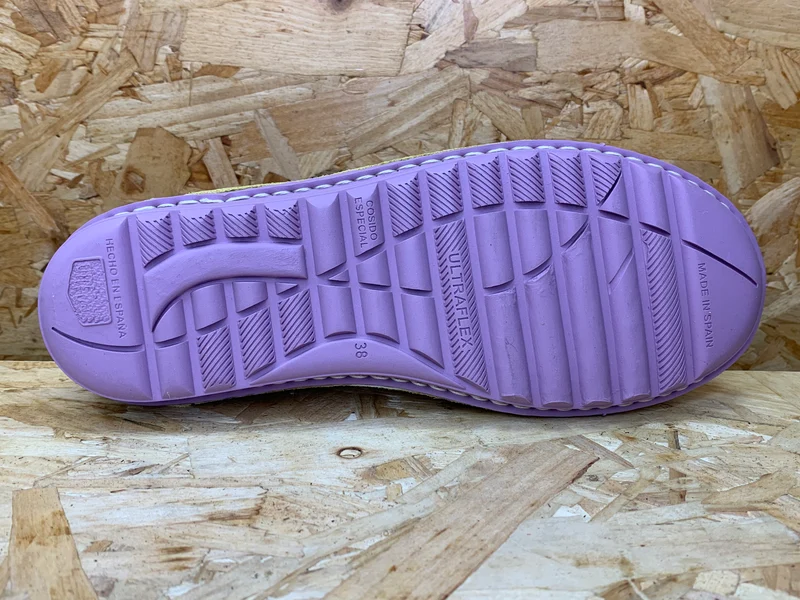 On Foot Leder-Flats für Damen - Gelb