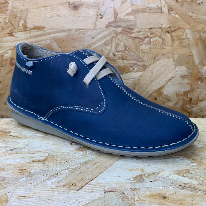 On Foot Damenschuh aus Nubukleder – Marineblau